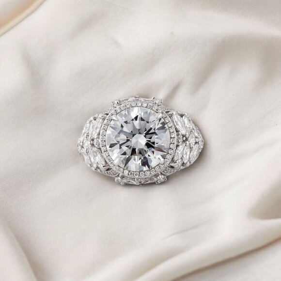 4 Carat Lab Grown Diamond Ring - Picture 1 of 6